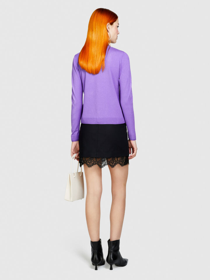 Regular fit cardigan - women's cardigans - Lilac | Sisley image number 3